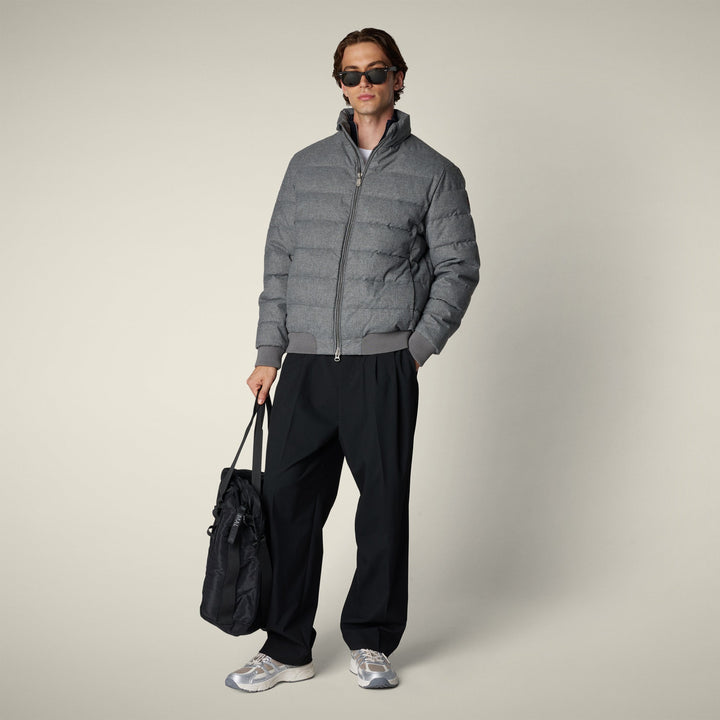 【MAN】HERBIE D32420M FLAN MID GREY MELANGE / M