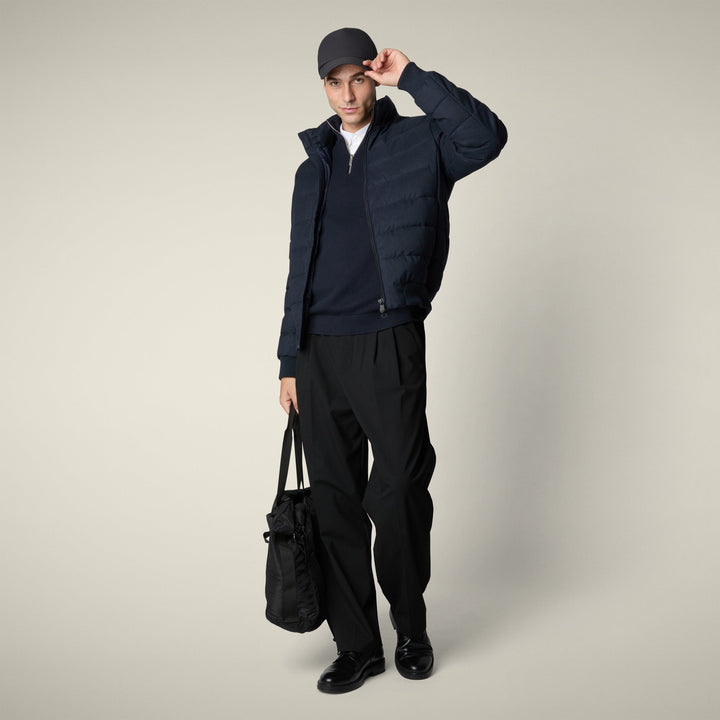 【MAN】HERBIE D32420M FLAN NAVY BLUE MELANGE / S