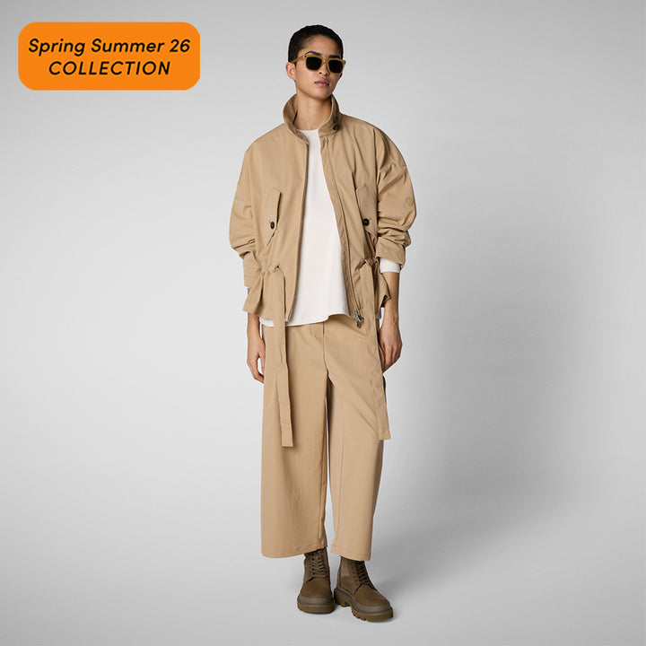 【WOMAN】ASAP PLEAT PANTS W DP2054W GABA※3月下旬販売予定