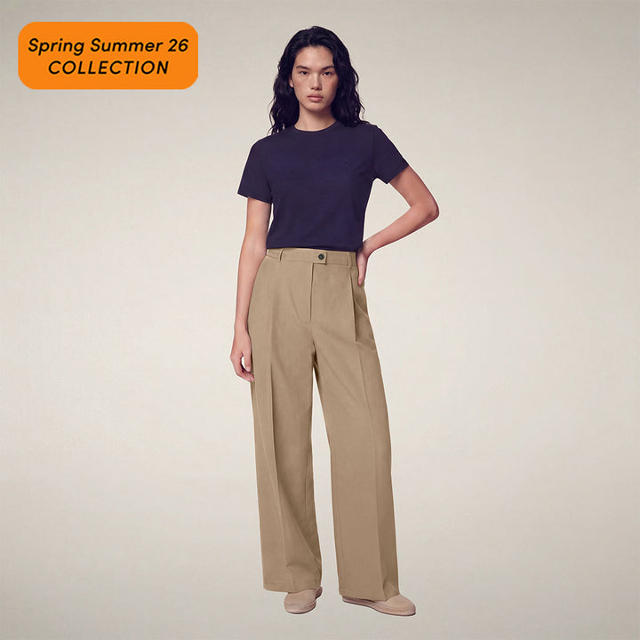 【WOMAN】ASAP PLEAT PANTS W DP2054W GABA※4月以降販売予定