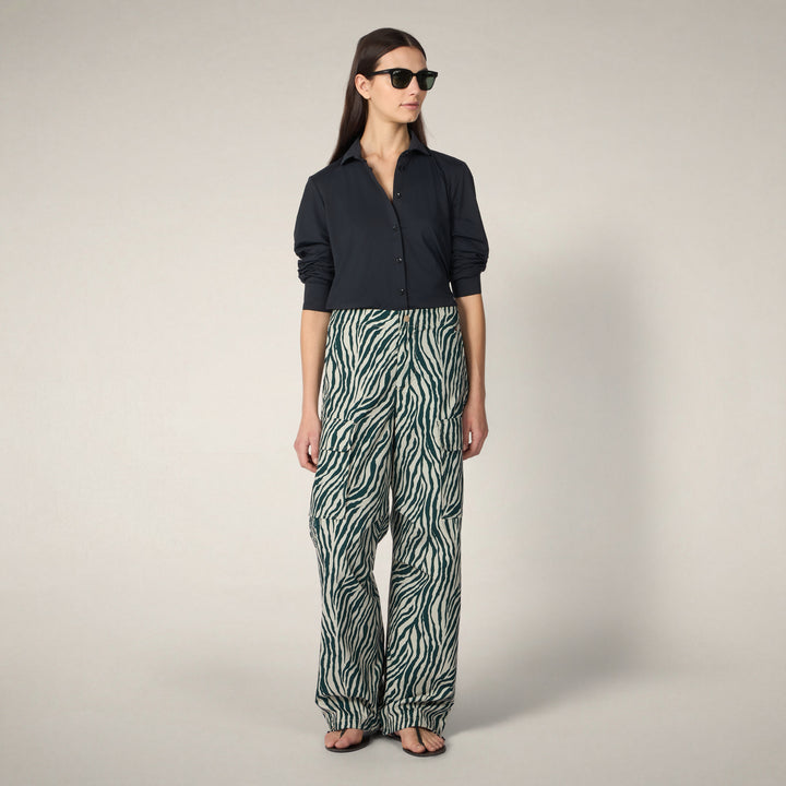 【WOMAN】OMW PRINTED CARGOS W DP2694W SOBY