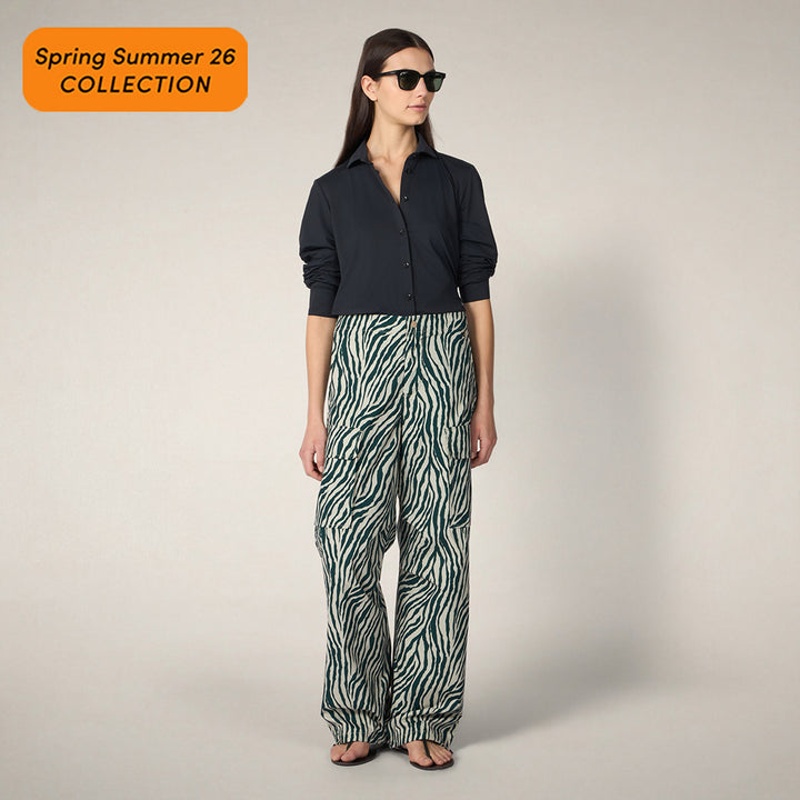 【WOMAN】OMW PRINTED CARGOS W DP2694W SOBY