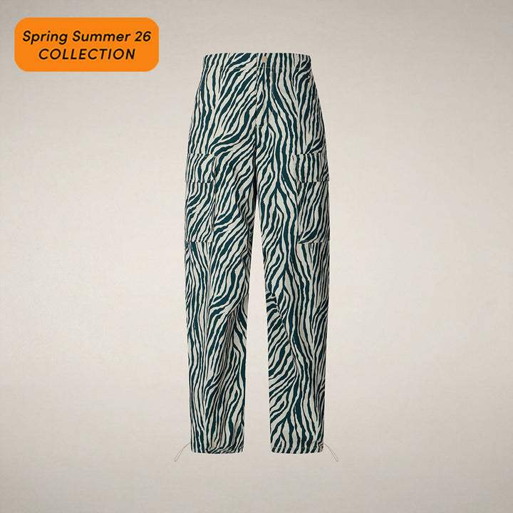 【WOMAN】OMW PRINTED CARGOS W DP2694W SOBY