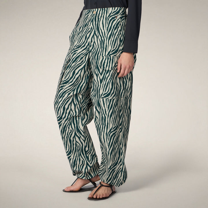 【WOMAN】OMW PRINTED CARGOS W DP2694W SOBY