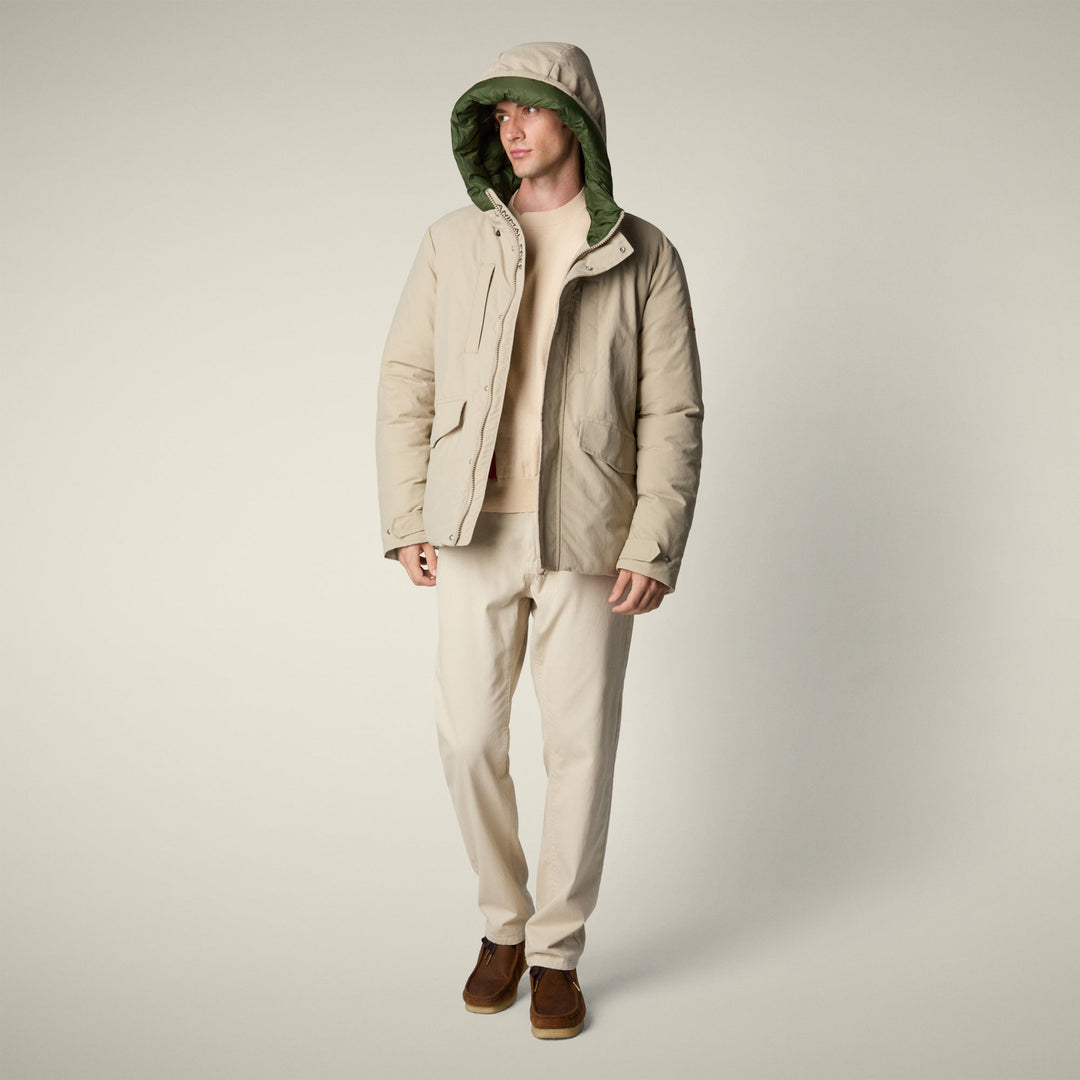 【MAN】ENZO P32292M COTO STONE BEIGE/PINE GREEN / S