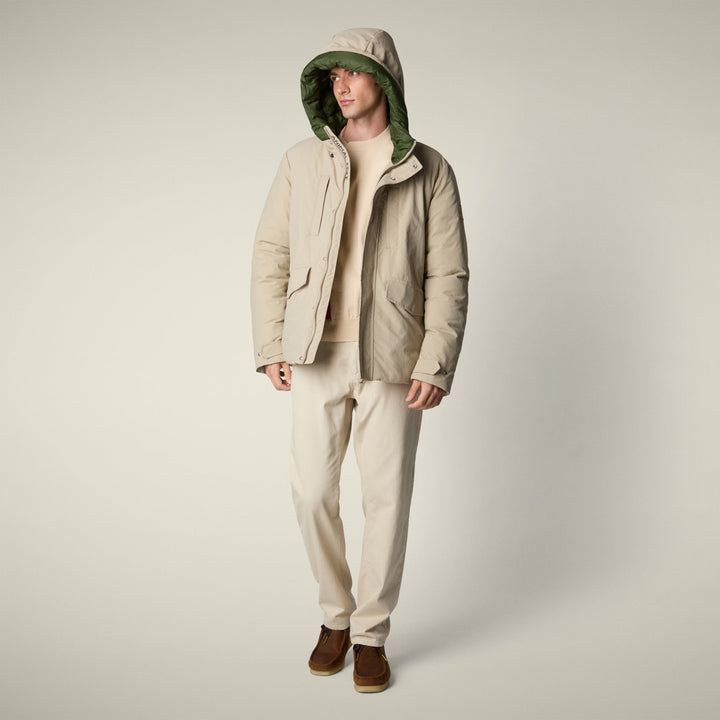 【MAN】ENZO P32292M COTO STONE BEIGE/PINE GREEN / S