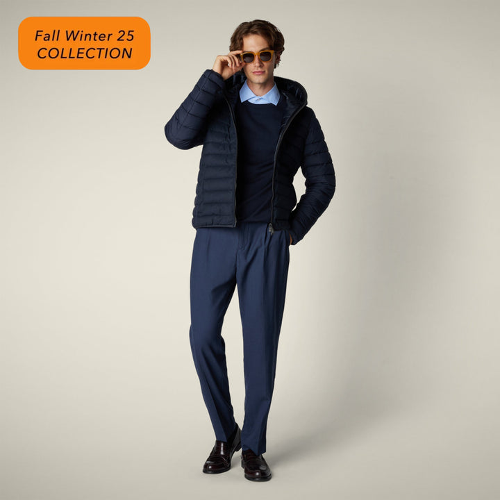 【MAN】MALCOM D32459M FLIM NAVY BLUE MELANGE / S