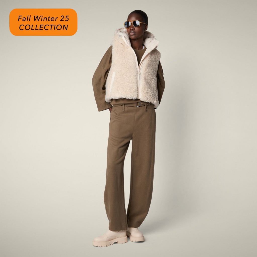【WOMAN】AYLA D82501W CURL SHORE BEIGE / 1