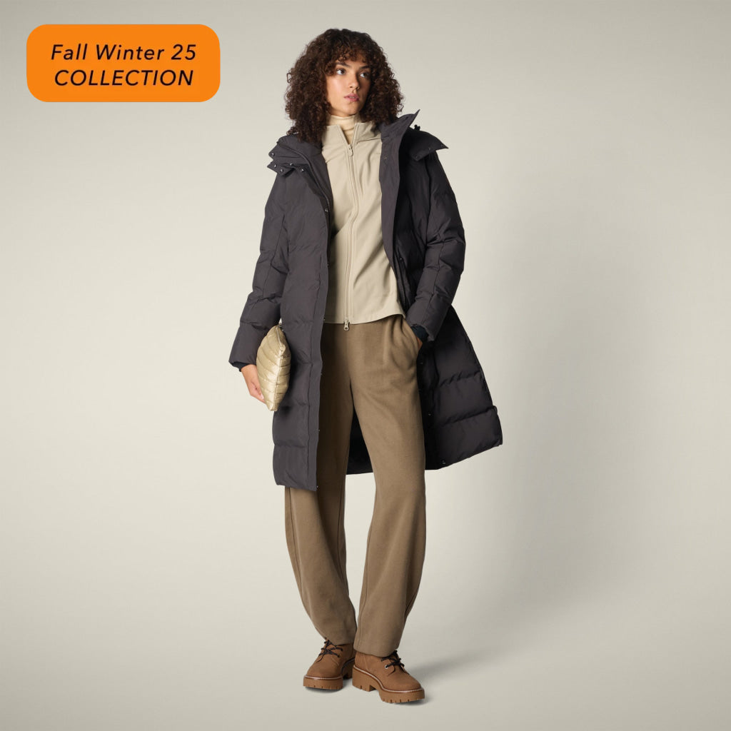 【WOMAN】HELSINKI P42417W LEAF BROWN BLACK