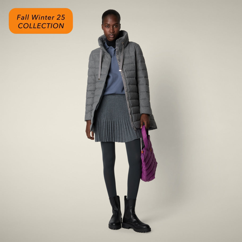 【WOMAN】JUNE D42466W FLAN MID GREY MELANGE / 1