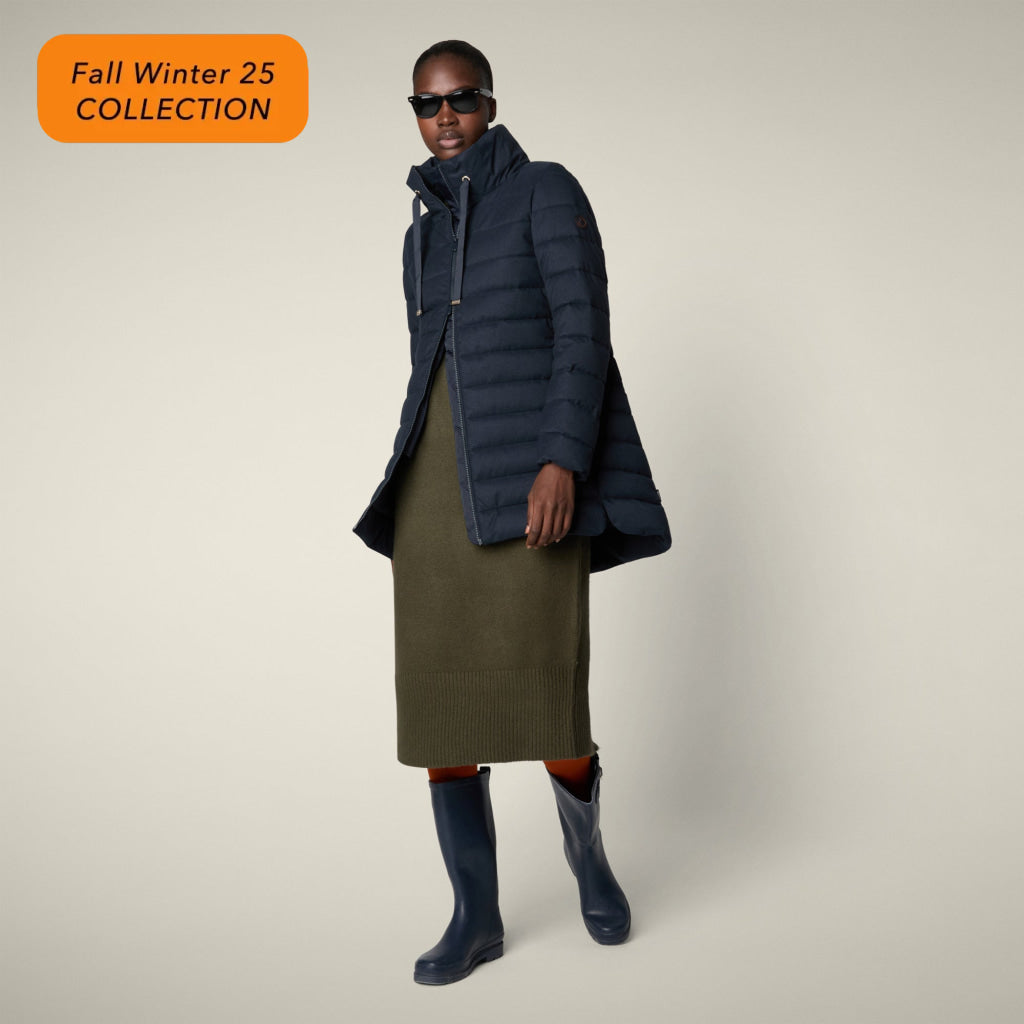 【WOMAN】JUNE D42466W FLAN NAVY BLUE MELANGE / 1