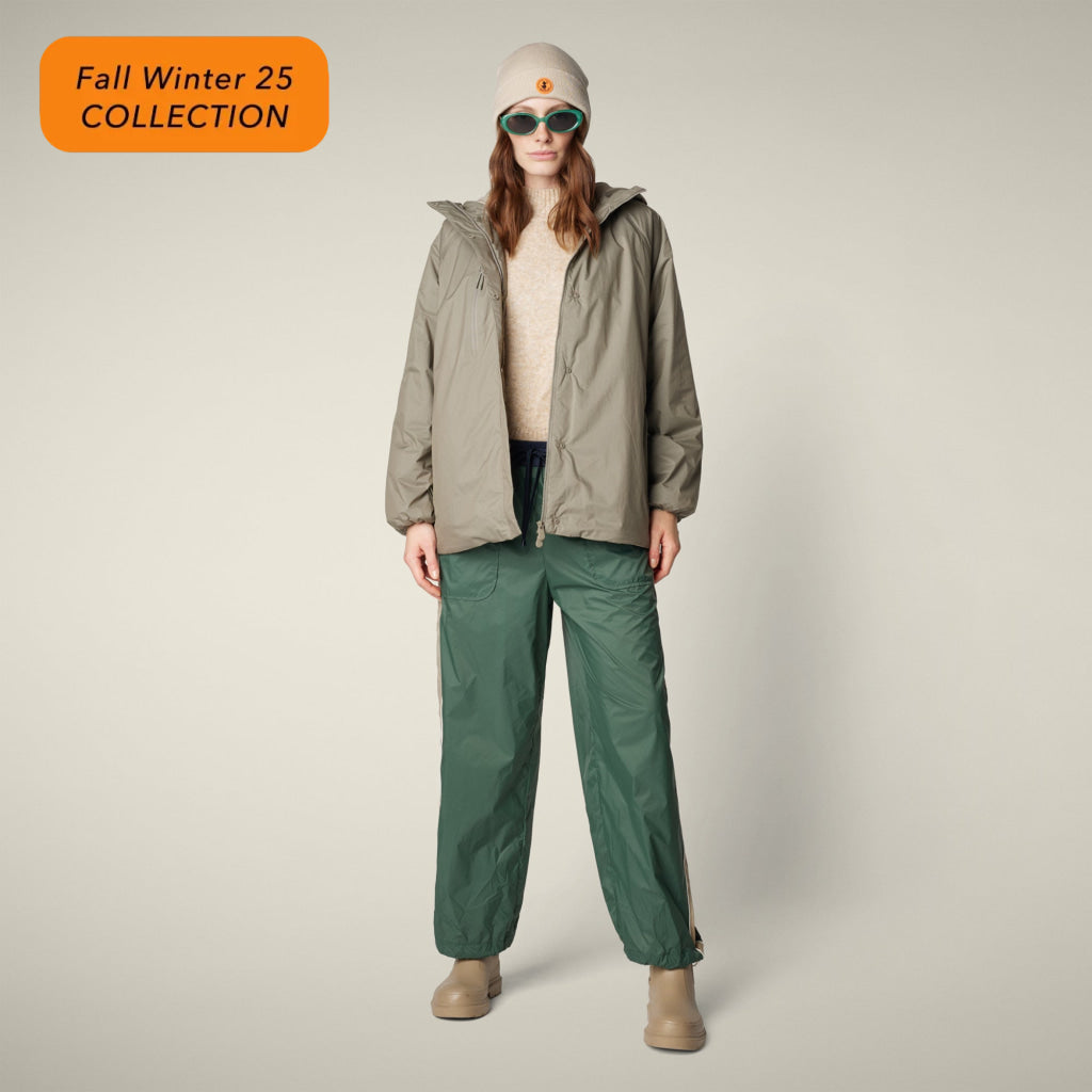 断捨離中のため値下げ！Save the duck ロング　ダウンジャケット SAVE THE DUCK】LYSA フード付き エコダウン ロングコート (SAVE