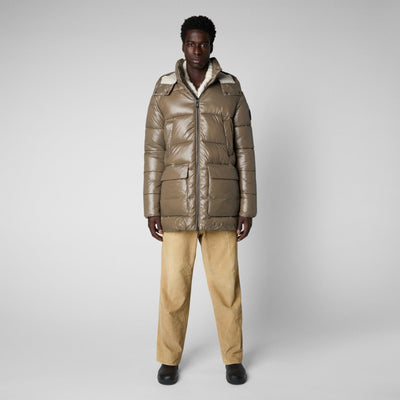 Man Christian D40292M Luck Mud Grey / M